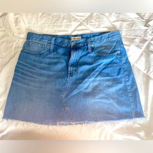 Madewell Rigid Denim A-Line Skirt